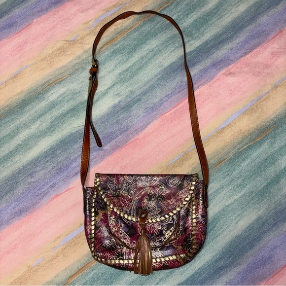 Patricia Nash tooled leather shoulder bag - Picture 2 of 10